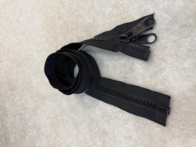 Zip #10 Moulded OE DP 154cm Black 780